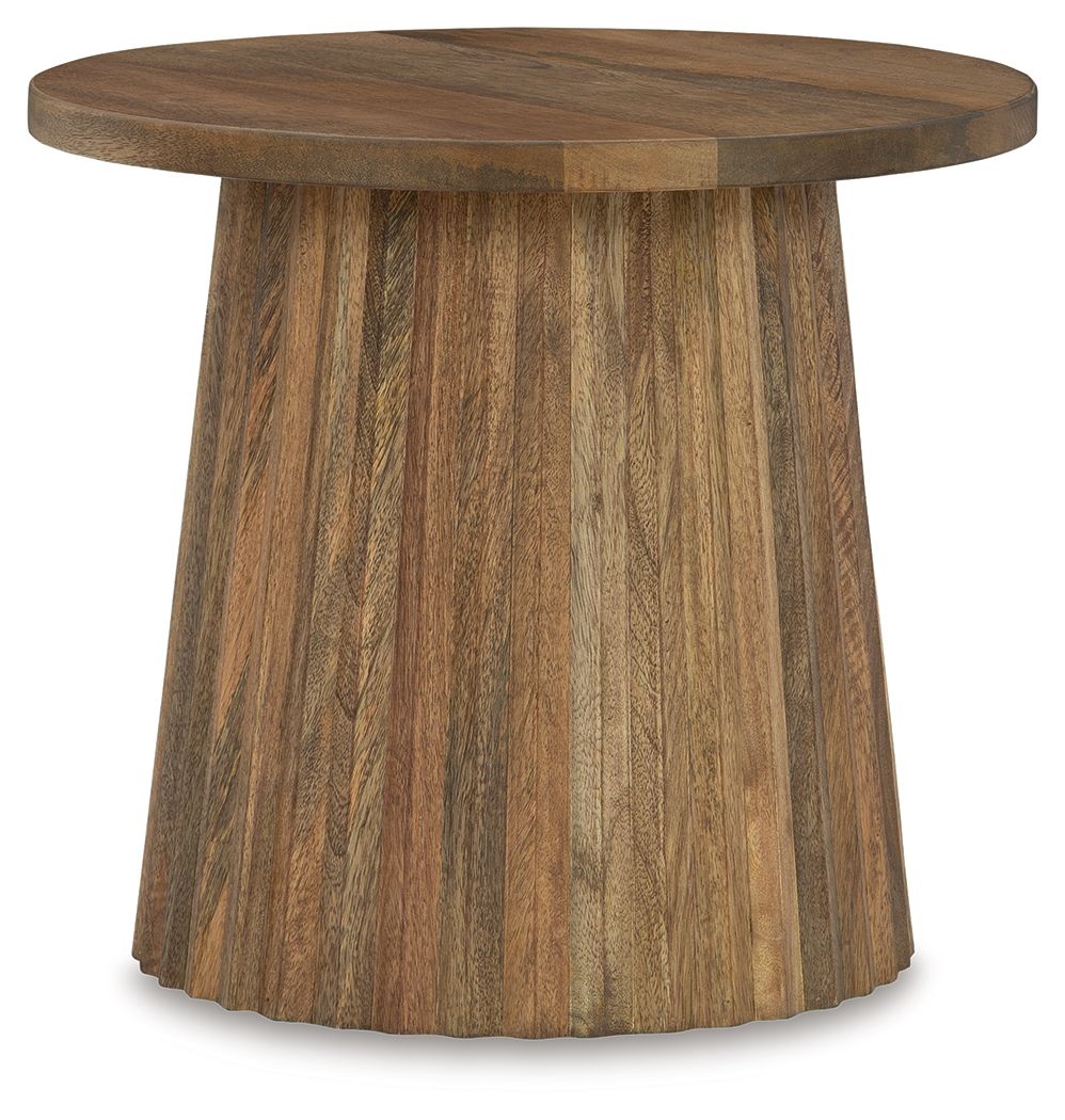 Ceilby - Accent Table - Select Living Furniture - Accent Tables - Signature Design by Ashley® - A4000602 - Light Brown -20''W x 20''D x 18''H - Ceilby - Accent Table -