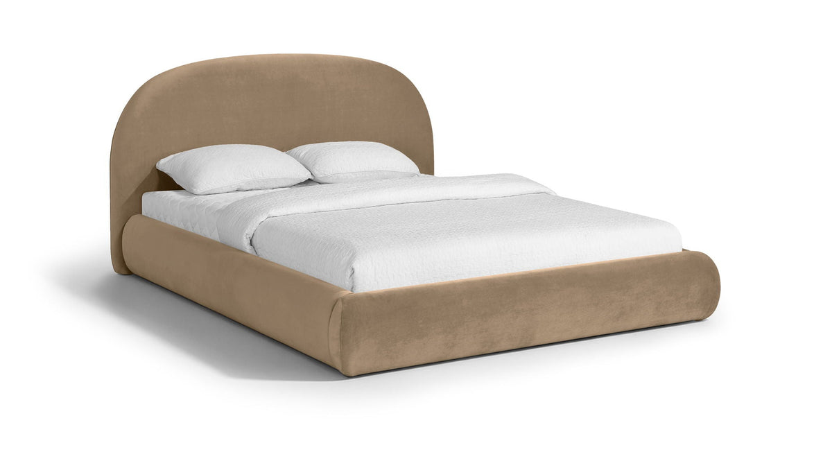 Celine - Upholstered Bed - Select Living Furniture - Upholstered Beds - Meridian Furniture - CelineBeige-K - Beige -King - Celine - Upholstered Bed -