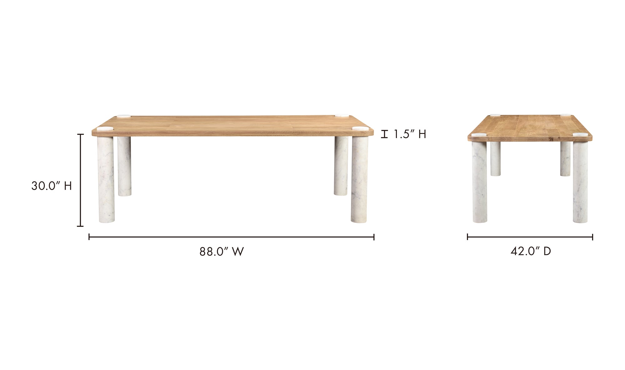 Century Dining Table - Select Living Furniture - Dining Tables - Moe's Home Collection - Century Dining Table - 