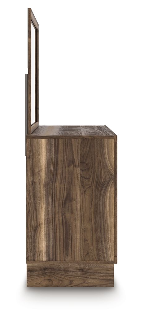 Chirason - Dresser And Mirror - Brown - Select Living Furniture - Dresser & Mirror - Signature Design by Ashley® - PCB3367B20 - Chirason - Dresser And Mirror - Brown -