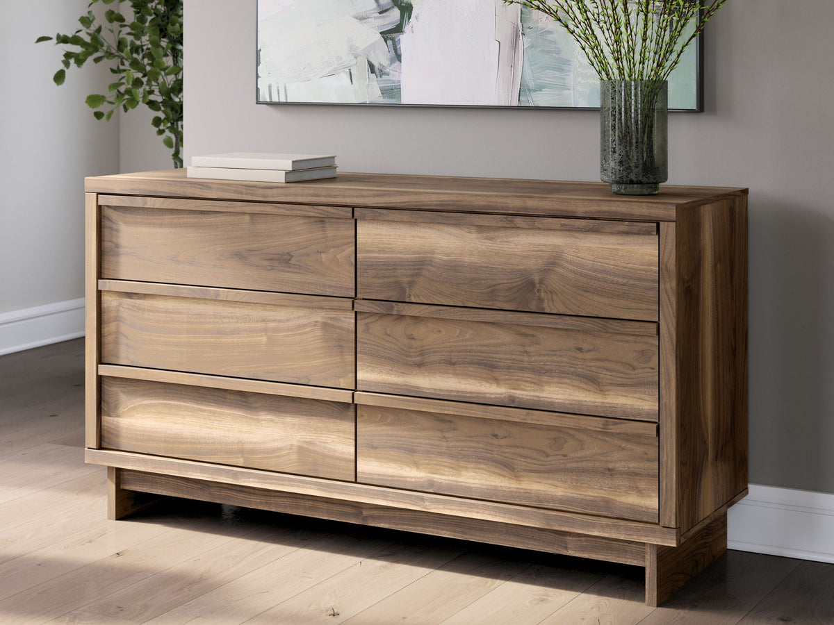 Chirason - Six Drawer Dresser - Brown - Select Living Furniture - Dressers - Signature Design by Ashley® - PCB3367-231 - Chirason - Six Drawer Dresser - Brown -
