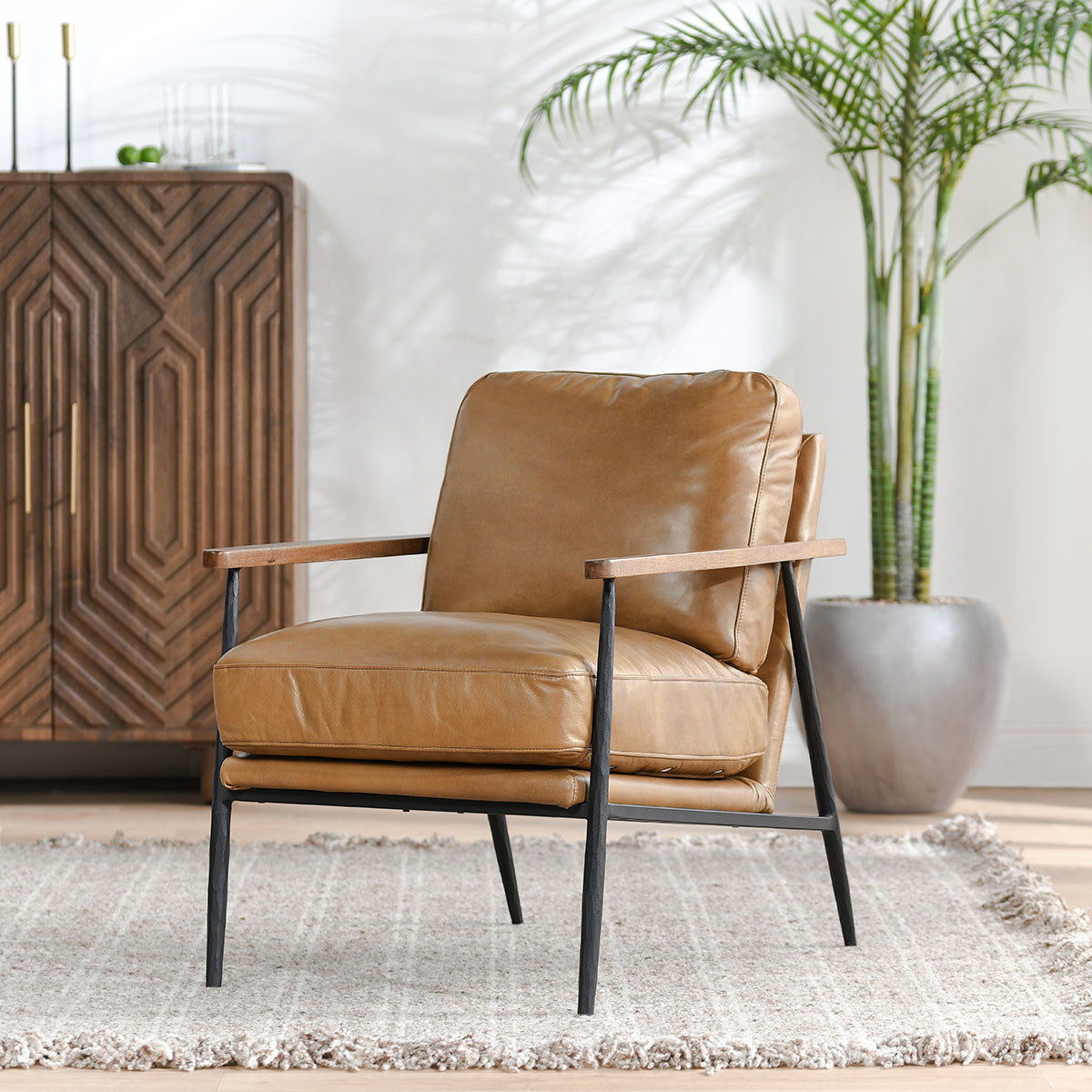Christopher - Club Chair - Select Living Furniture - Club Chairs - Classic Home - 53051230 - Black - Christopher - Club Chair -