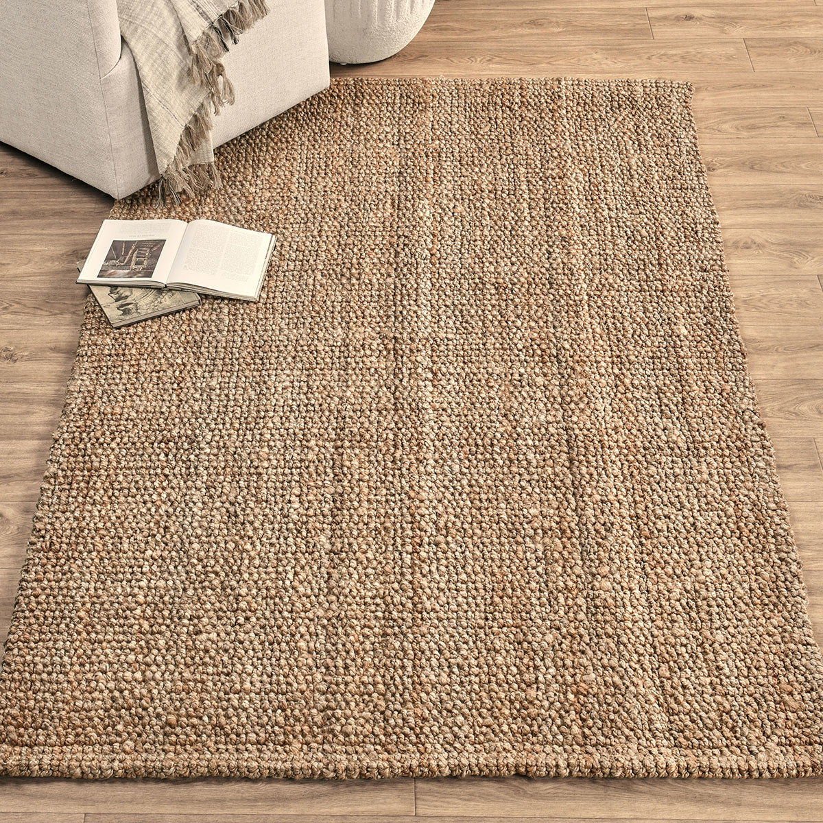 Chunky Loop - Rug - Select Living Furniture - Area Rugs - Classic Home - 30063217 - Natural -5' x 8' - Chunky Loop - Rug -
