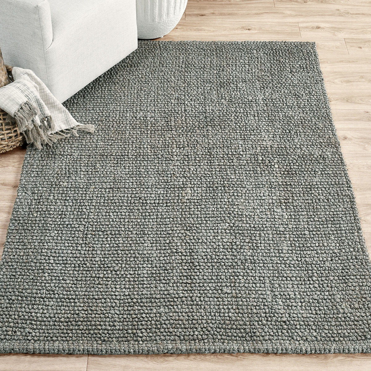 Chunky Loop - Rug - Select Living Furniture - Area Rugs - Classic Home - 30063217 - Natural -5' x 8' - Chunky Loop - Rug -