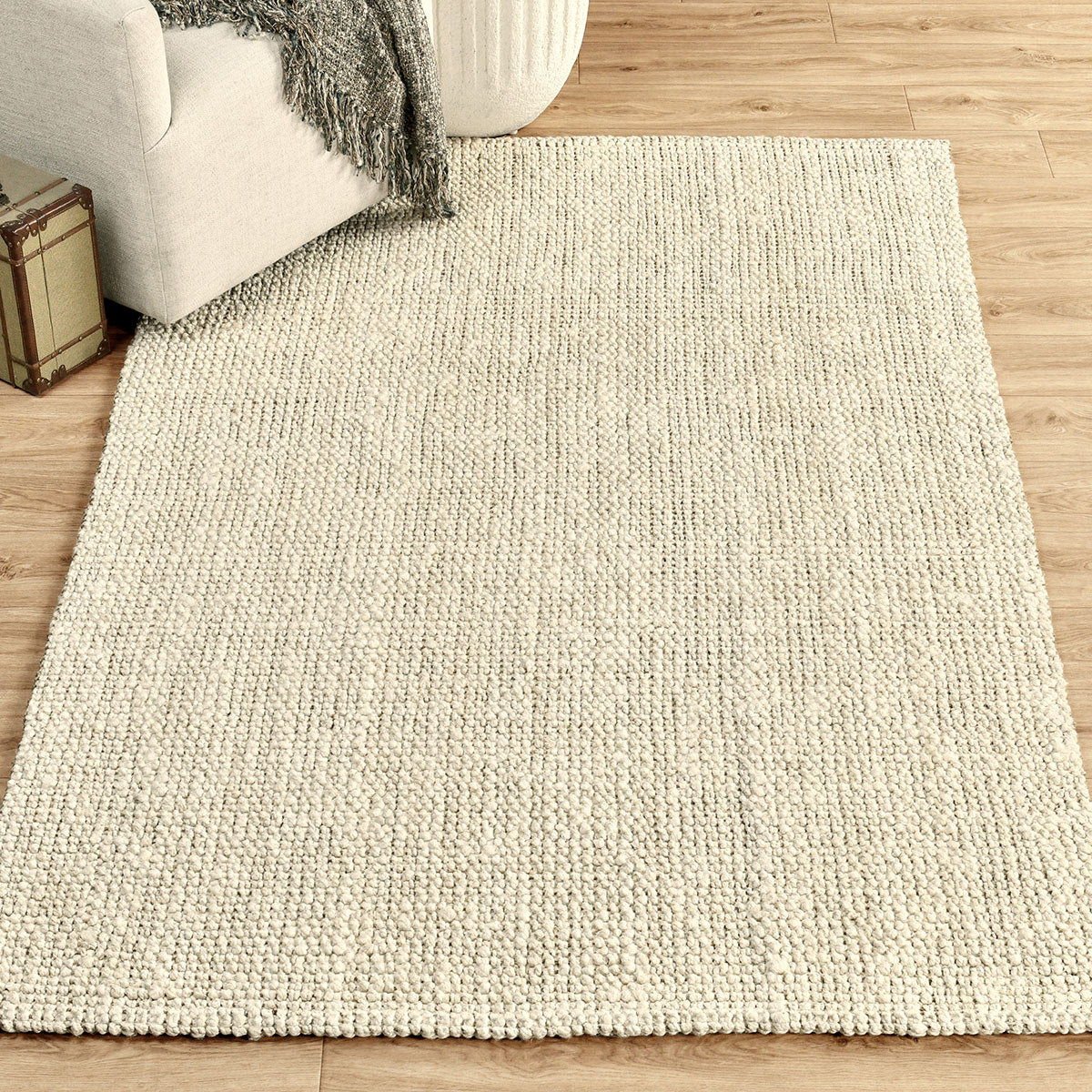 Chunky Loop - Rug - Select Living Furniture - Area Rugs - Classic Home - 30063217 - Natural -5' x 8' - Chunky Loop - Rug -