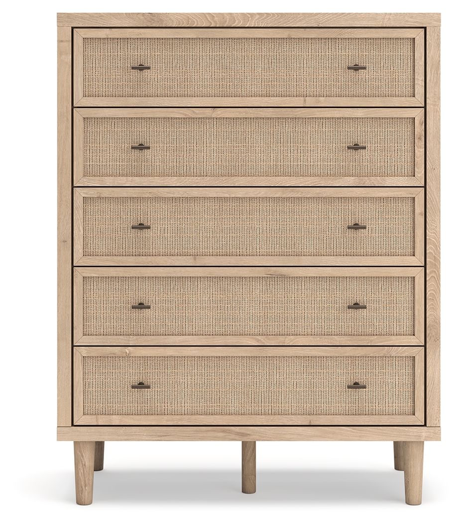 Cielden - Five Drawer Wide Chest - Two-Tone - Select Living Furniture - Accent Chests - Signature Design by Ashley® - B1199-345 - Cielden - Five Drawer Wide Chest - Two-Tone -