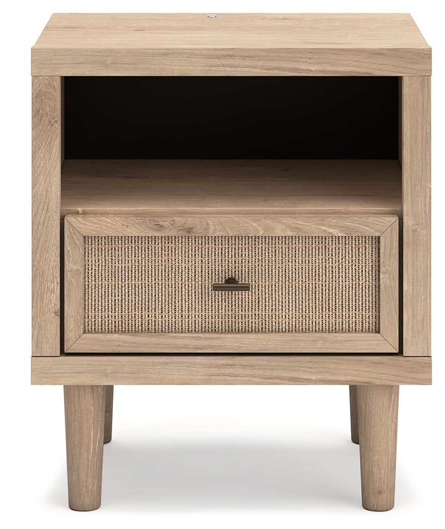 Cielden - One Drawer Night Stand - Two-Tone - Select Living Furniture - Nightstands w/ Charging Stations - Signature Design by Ashley® - B1199-91 - Cielden - One Drawer Night Stand - Two-Tone -