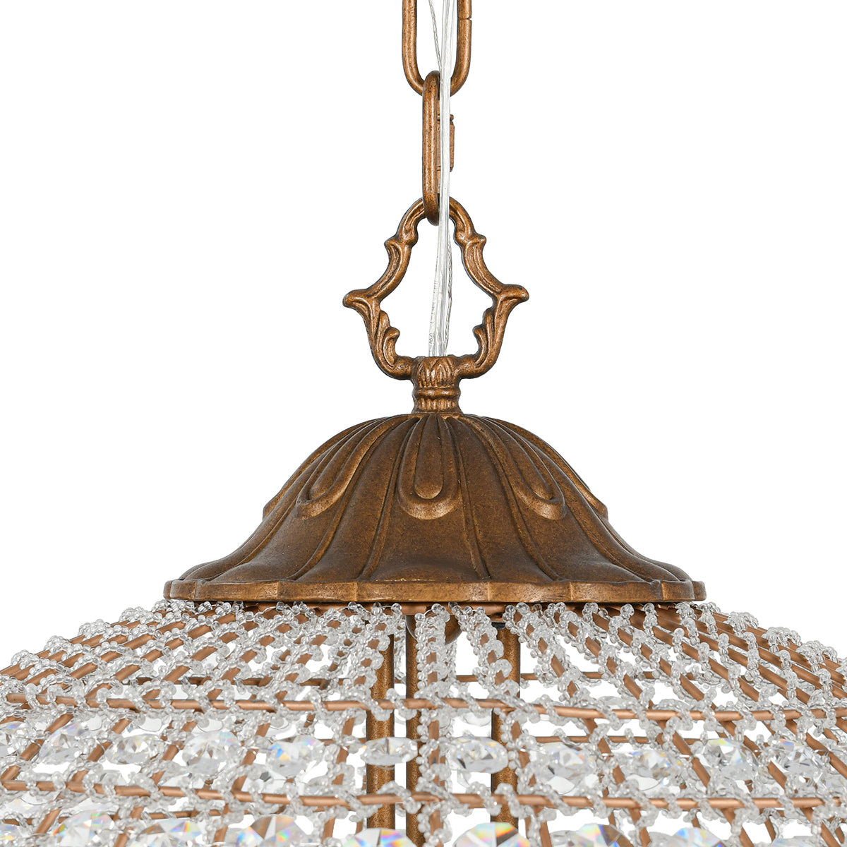 Cimberleigh - Chandelier - Select Living Furniture - Chandeliers - Classic Home - 56003499 - Brass -18"W x 18"D x 24"H - Cimberleigh - Chandelier -