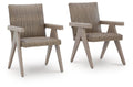 Cliff Trails - Arm Chair (Set of 2) - Beige - Select Living Furniture - Chair Sets - Signature Design by Ashley® - PCP690-601A - Cliff Trails - Arm Chair (Set of 2) - Beige -