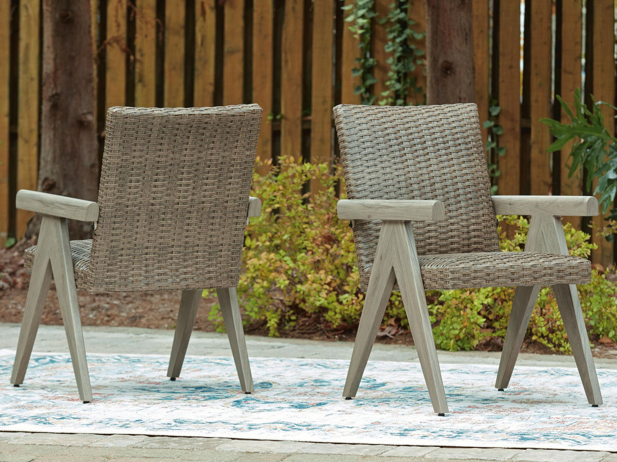 Cliff Trails - Arm Chair (Set of 2) - Beige - Select Living Furniture - Chair Sets - Signature Design by Ashley® - PCP690-601A - Cliff Trails - Arm Chair (Set of 2) - Beige -