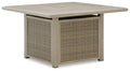 Cliff Trails - Square Fire Pit Table - Beige - Select Living Furniture - Fire Pits - Signature Design by Ashley® - PCP690-772 - Cliff Trails - Square Fire Pit Table - Beige -