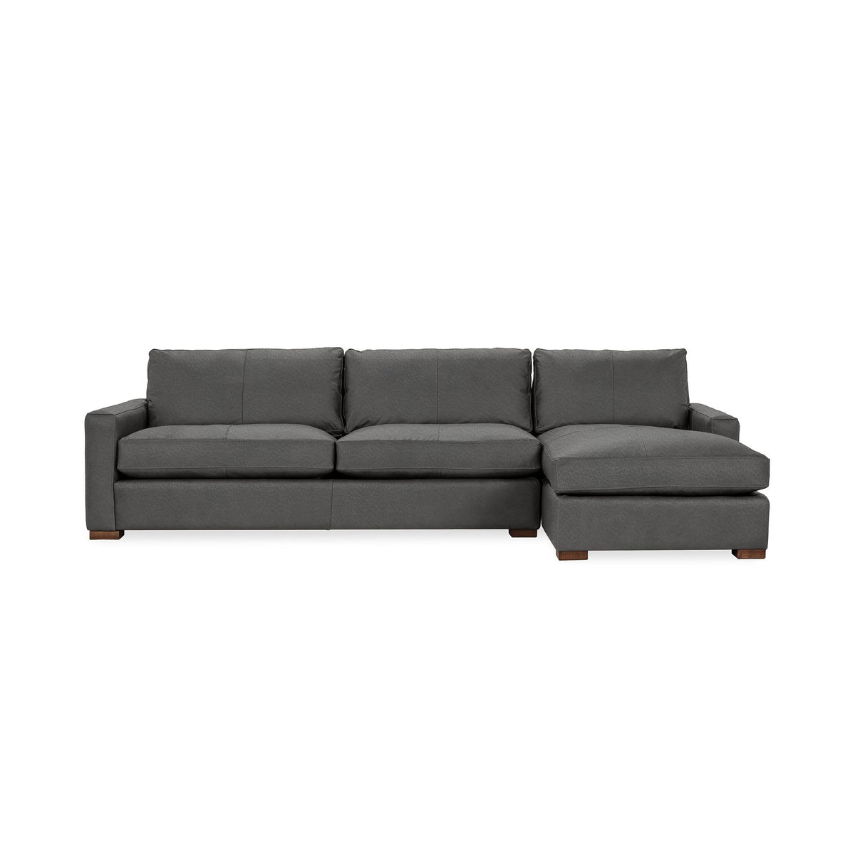 Coburn - Chaise Sofa - Select Living Furniture - Stationary Sectionals - Classic Home - 5317RCHLGR - Lush Gray -Right Arm Facing Chaise - Coburn - Chaise Sofa -