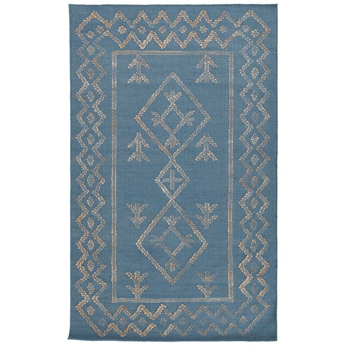 Comporta - 2' x 3' Lagos Rug - Blue / Natural - Select Living Furniture - Area Rugs - Classic Home - 30091260 - Comporta - 2' x 3' Lagos Rug - Blue / Natural -