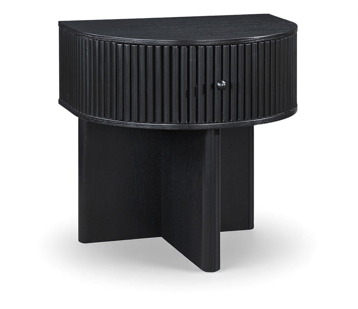 Cortland - Acacia Veneer And Solid Wood Night Stand - Select Living Furniture - Accent Nightstands - Meridian Furniture - 748Black-NS - Black - Cortland - Acacia Veneer And Solid Wood Night Stand -
