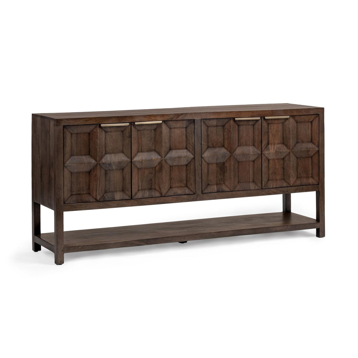 Costa - 4 Door Cabinet - Select Living Furniture - Buffets - Classic Home - 52011038 - Brown - Costa - 4 Door Cabinet -