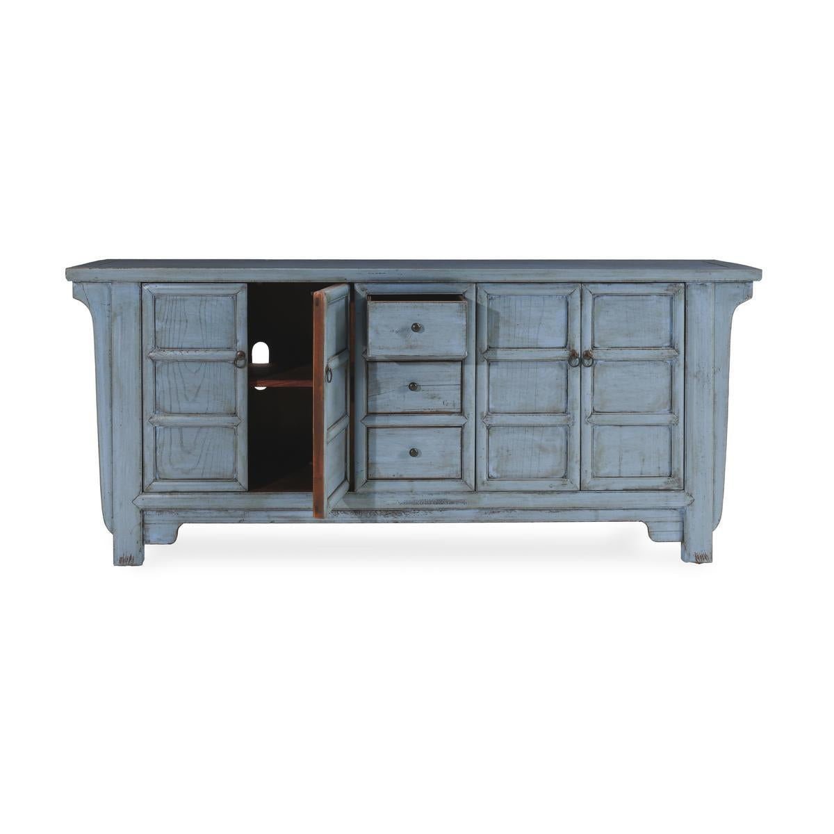 Crafton - 3 Drawer 4 Door Sideboard - Select Living Furniture - Sideboards - Classic Home - 52003815 - Blue - Crafton - 3 Drawer 4 Door Sideboard -