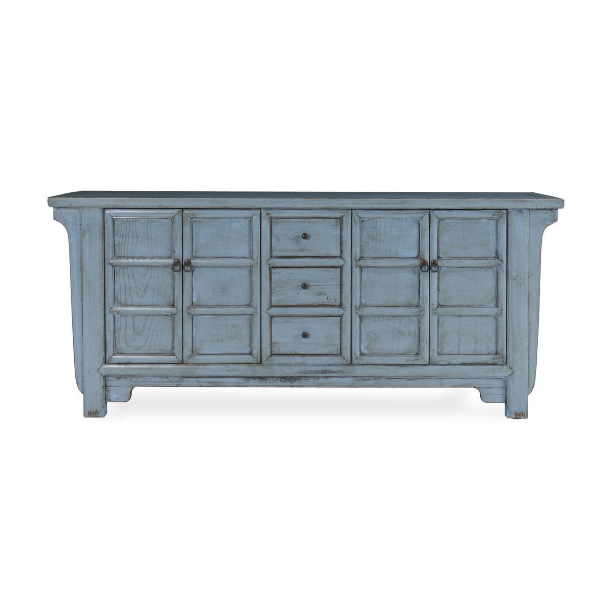 Crafton - 3 Drawer 4 Door Sideboard - Select Living Furniture - Sideboards - Classic Home - 52003815 - Blue - Crafton - 3 Drawer 4 Door Sideboard -