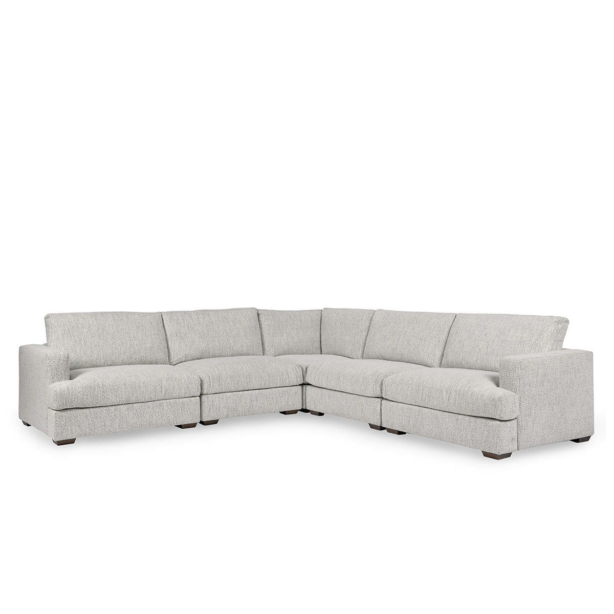 Ludwig - Upholstered 5 Piece Sectional - Ivory