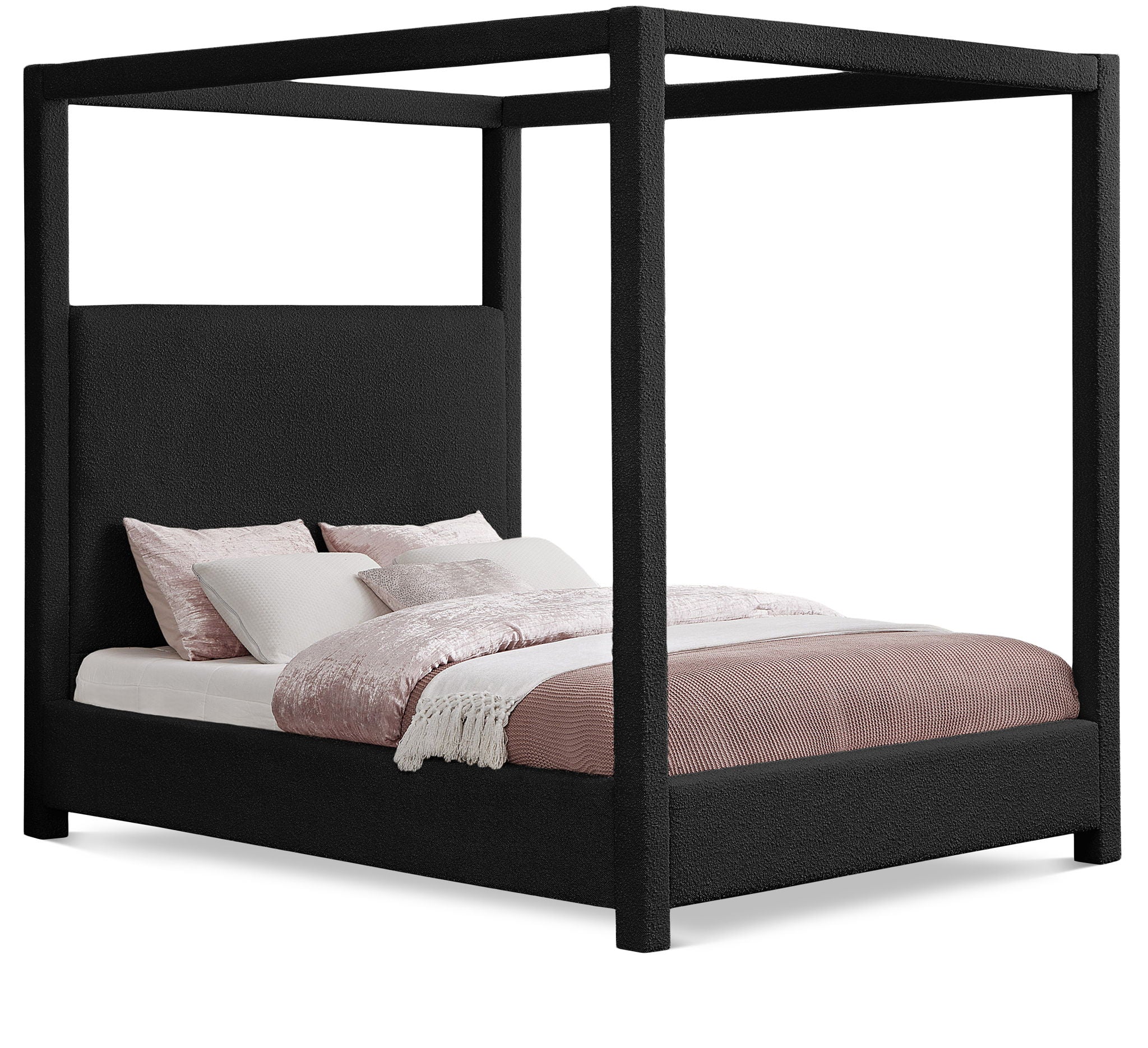 Eden - Boucle Fabric Upholstered Bed