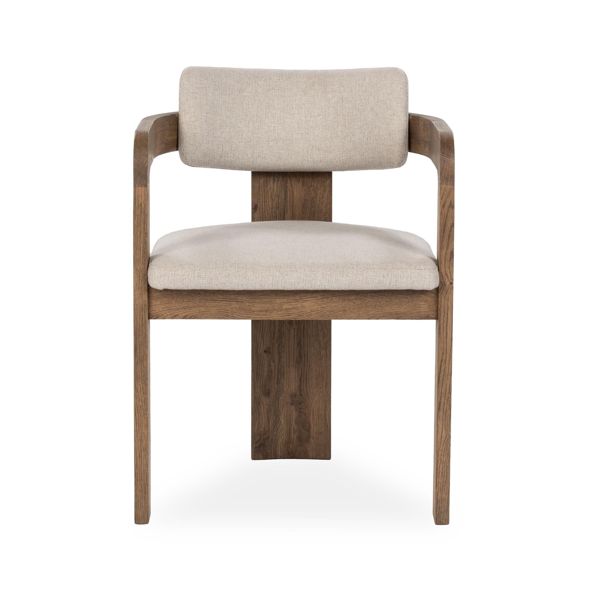 Labelle - Dining Armchair - Tan Oak