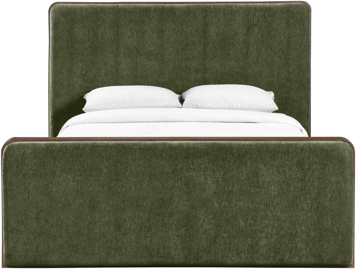 Dalton - Fabric Bed - Select Living Furniture - Upholstered Beds - Meridian Furniture - DaltonGreen-Q - Dark Green -Queen - Dalton - Fabric Bed -