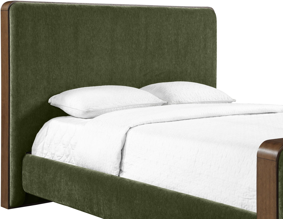 Dalton - Fabric Bed - Select Living Furniture - Upholstered Beds - Meridian Furniture - DaltonGreen-Q - Dark Green -Queen - Dalton - Fabric Bed -