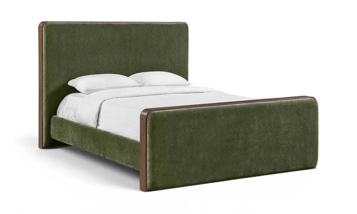 Dalton - Fabric Bed - Select Living Furniture - Upholstered Beds - Meridian Furniture - DaltonGreen-Q - Dark Green -Queen - Dalton - Fabric Bed -