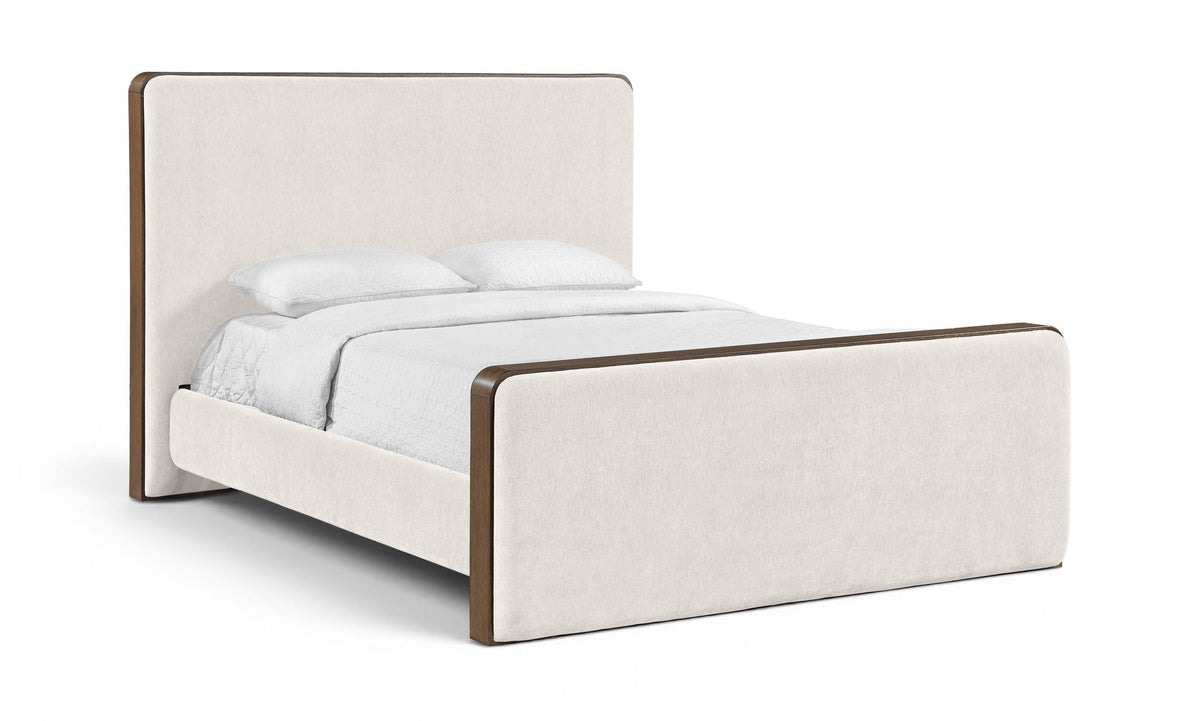 Dalton - Fabric Bed - Select Living Furniture - Upholstered Beds - Meridian Furniture - DaltonCream-Q - White -Queen - Dalton - Fabric Bed -