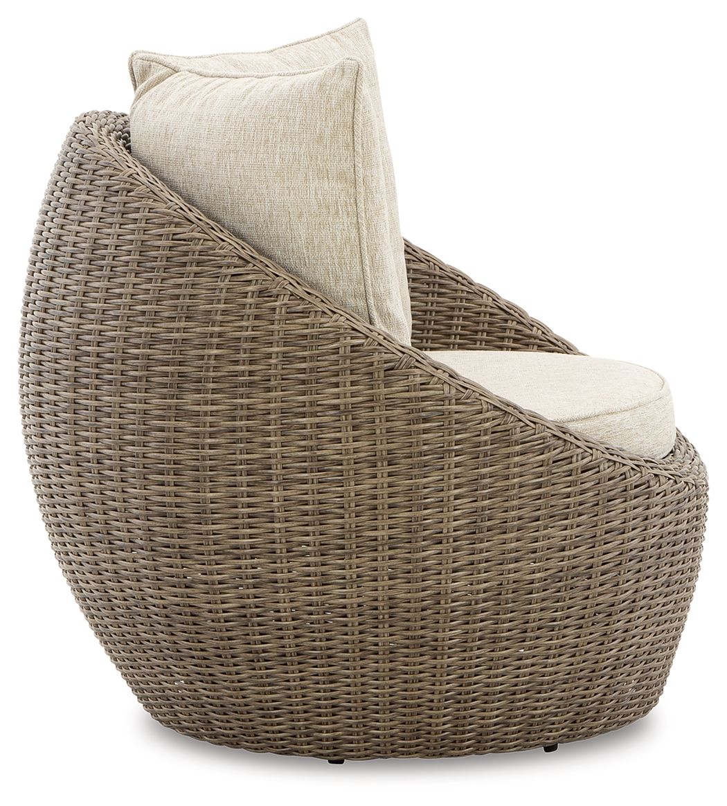 Danson - Swivel Lounge w/Cushion (Set of 2) - Beige - Select Living Furniture - Chair Sets - Signature Design by Ashley® - P505-821 - Danson - Swivel Lounge w/Cushion (Set of 2) - Beige -
