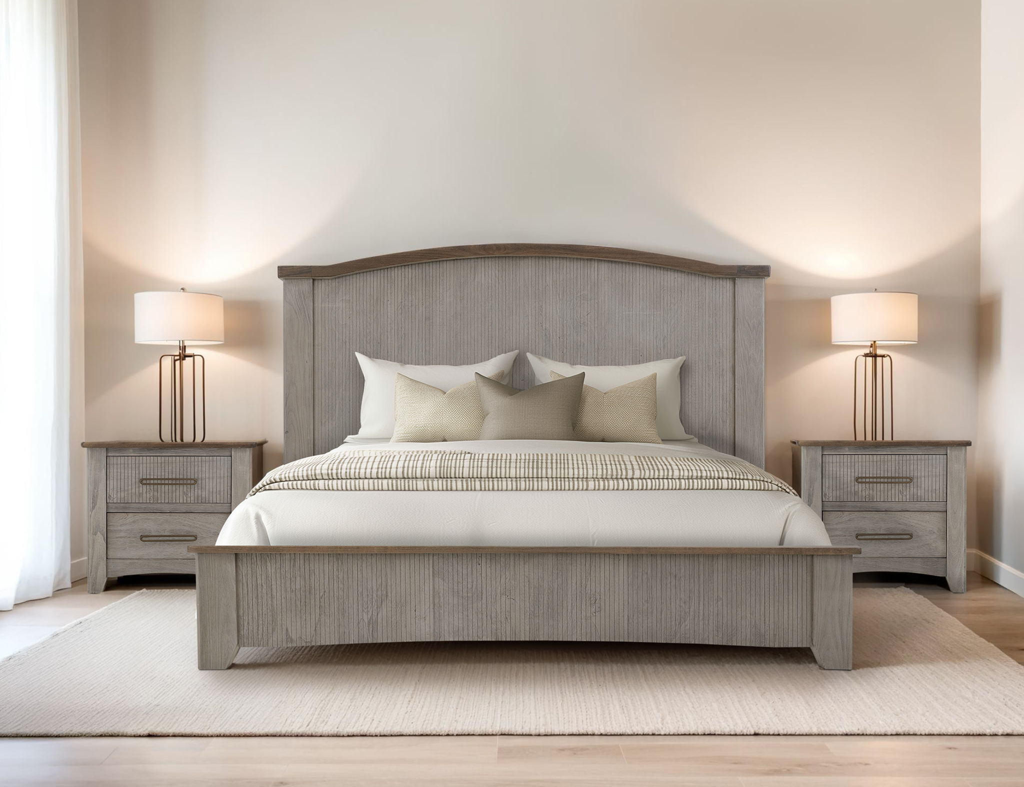 Ridge - Nightstand - Sand Brown