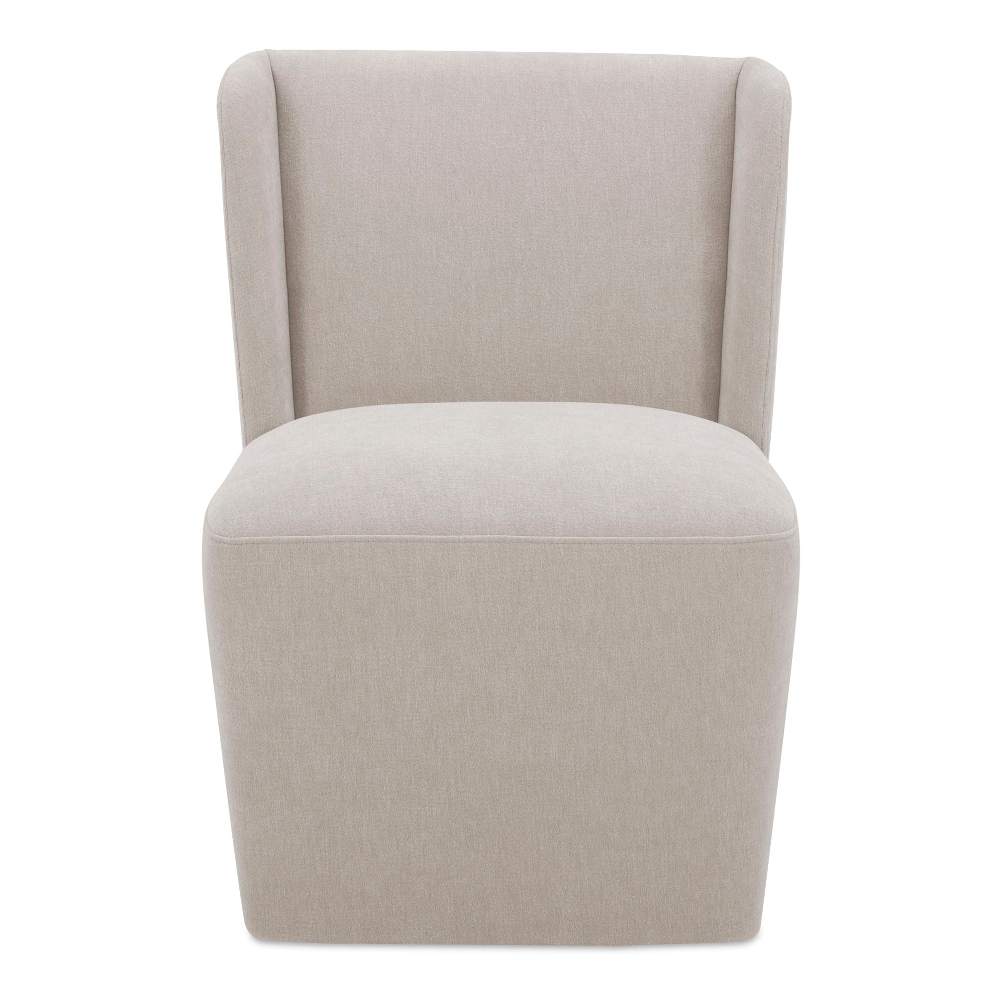 Cormac - Rolling Dining Chair Performance Fabric - Helio Oyster