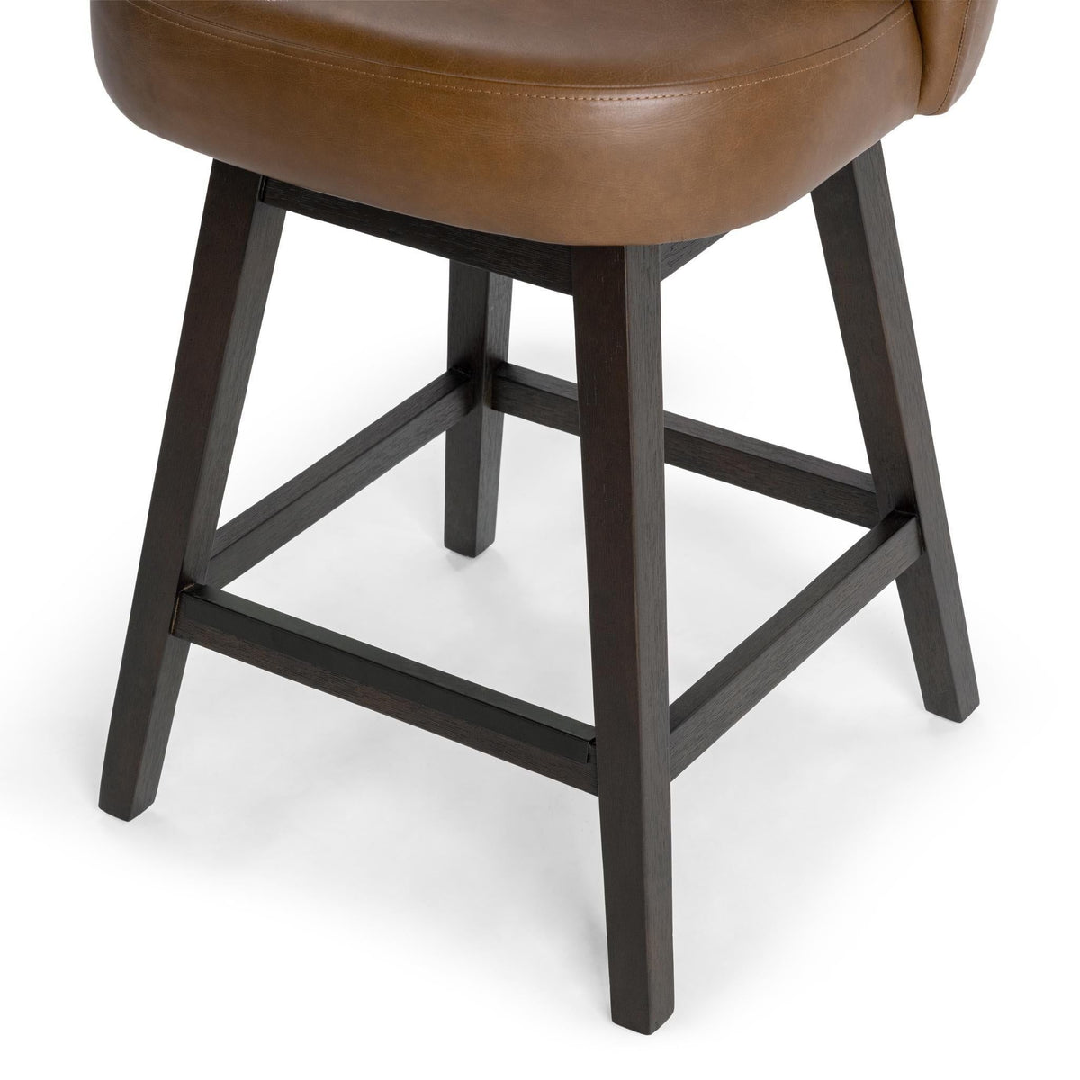 Della - Swivel Counter Stool - Select Living Furniture - Counter Height (24"-27") - Classic Home - 53006678 - Dark Brown - Della - Swivel Counter Stool -