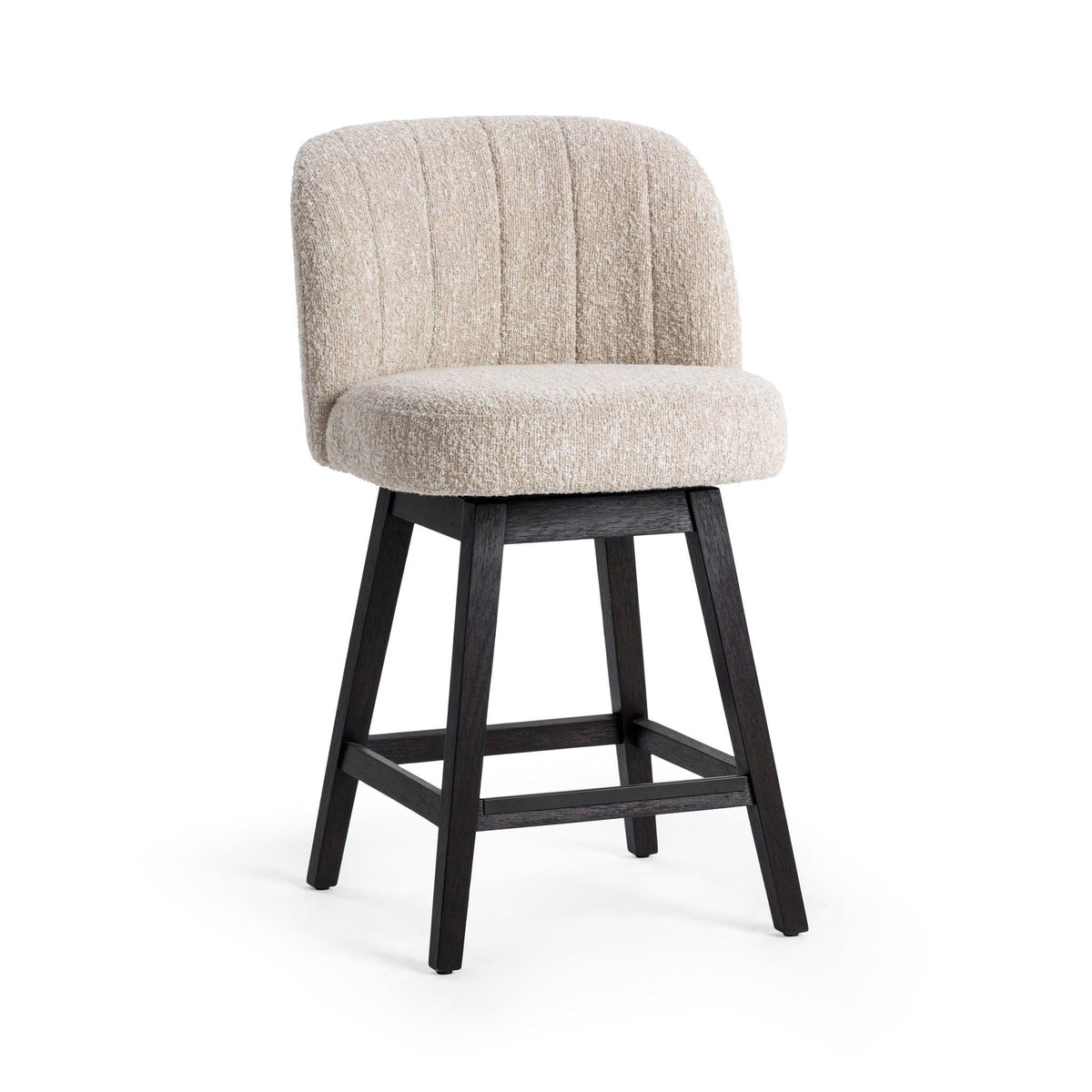Della - Swivel Counter Stool - Select Living Furniture - Counter Height (24"-27") - Classic Home - 53006652 - Beige - Della - Swivel Counter Stool -