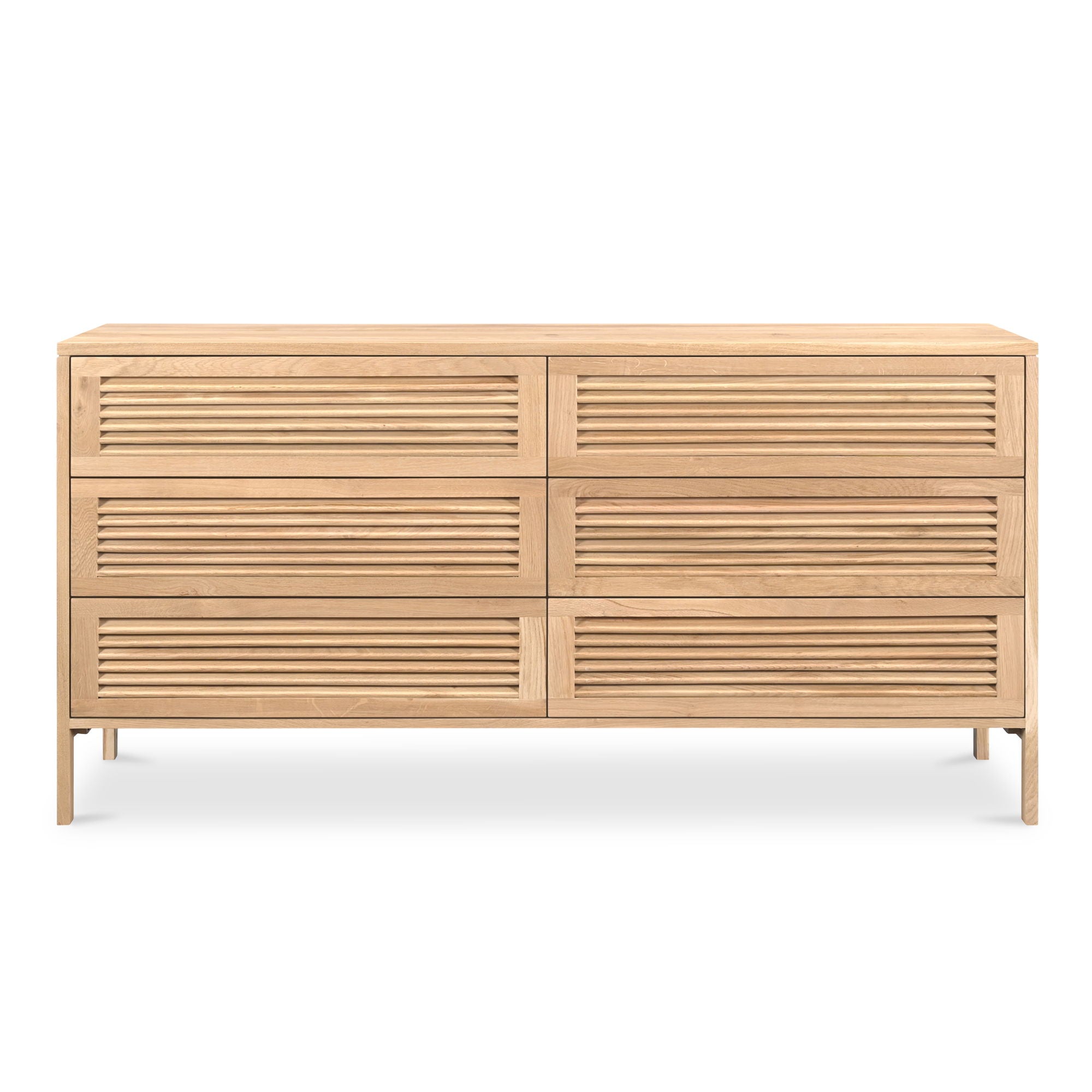 Teeda - 6 Drawer Dresser - Light Brown