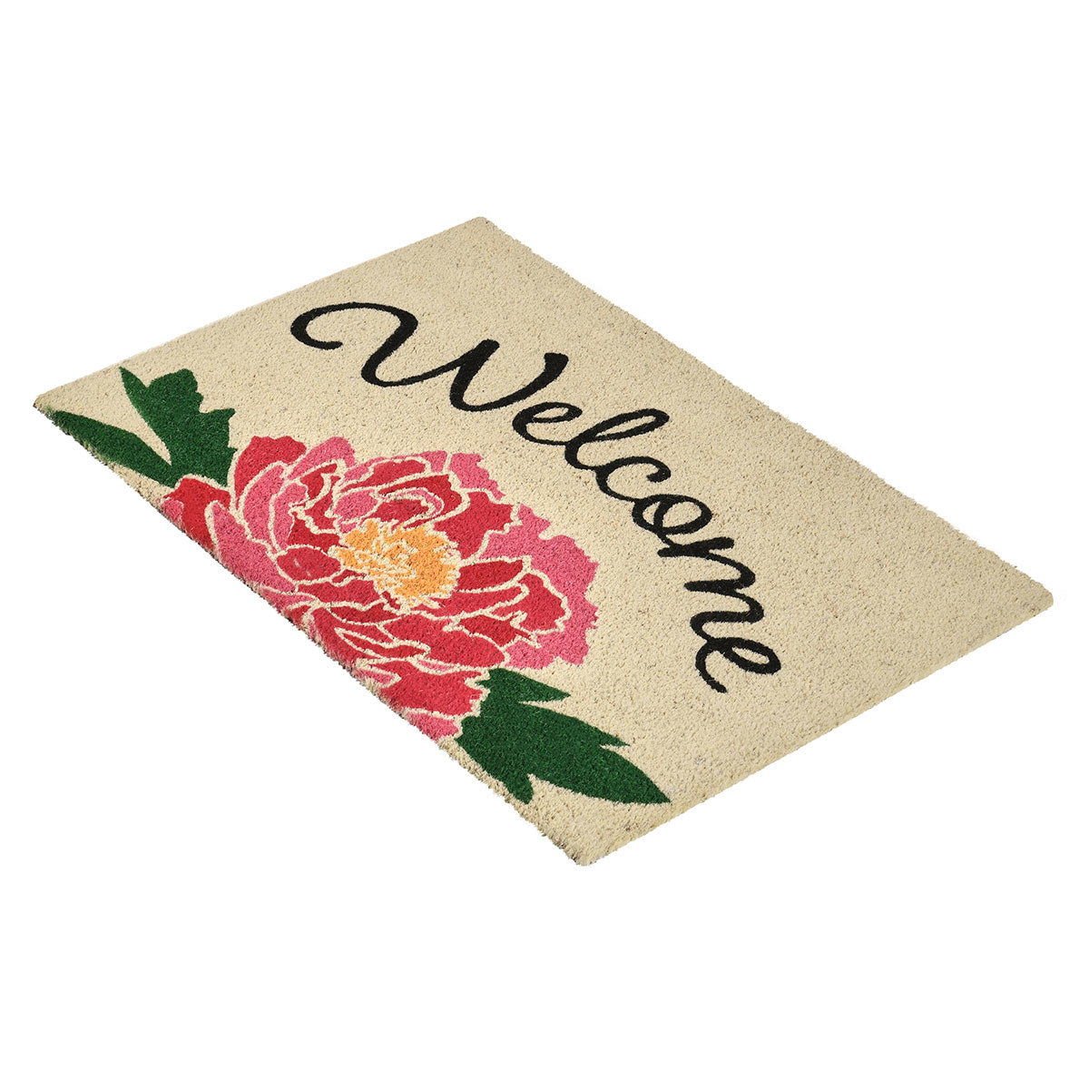 Doormats - Peony Welcome Doormat - Pink Multi / Sand - Select Living Furniture - Door Mats - Classic Home - 30182924 - Doormats - Peony Welcome Doormat - Pink Multi / Sand -