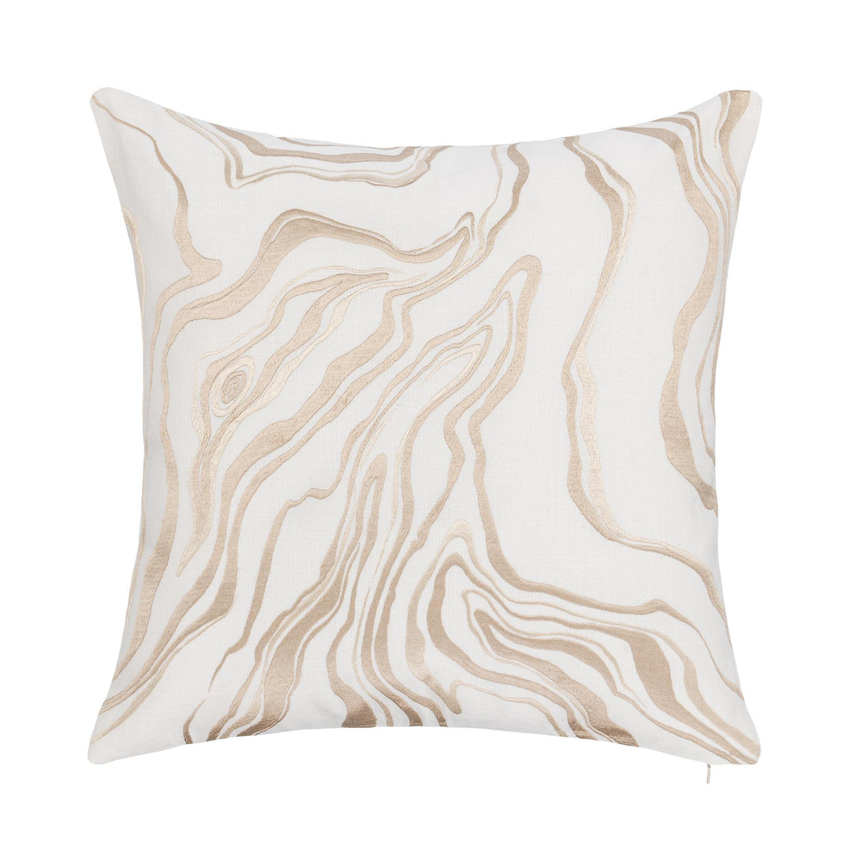 Drift - 22" x 22" Pillow - Ivory / Natural - Select Living Furniture - Accent Pillows - Villa - V320043 - Drift - 22" x 22" Pillow - Ivory / Natural -