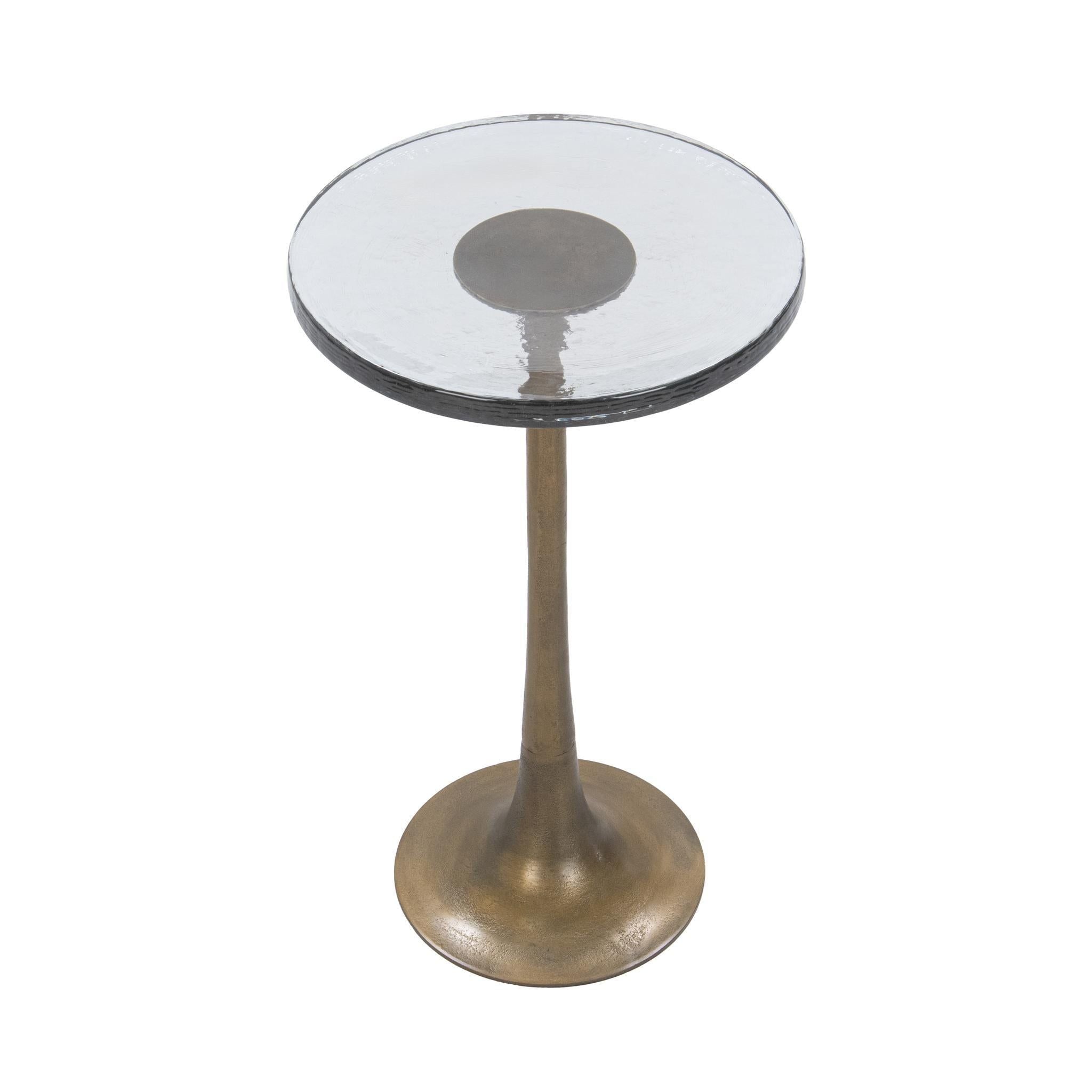Fabiana - Round Accent Table - Brass