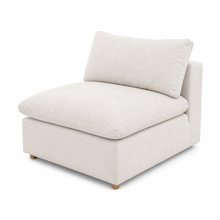 Walter Sectional Armless Chair in Cream Performance Fabric