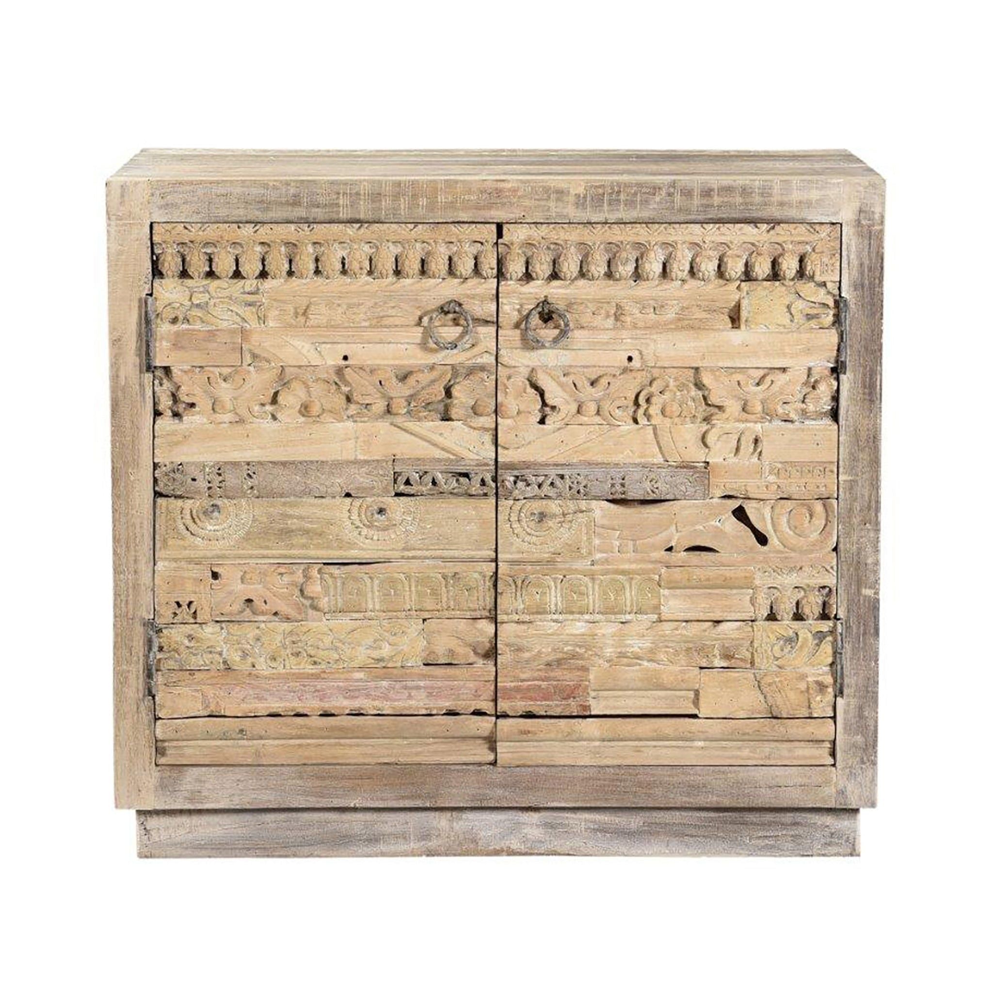 Alta - 2 Door Carved Panel Sideboard - Butterwood Blend