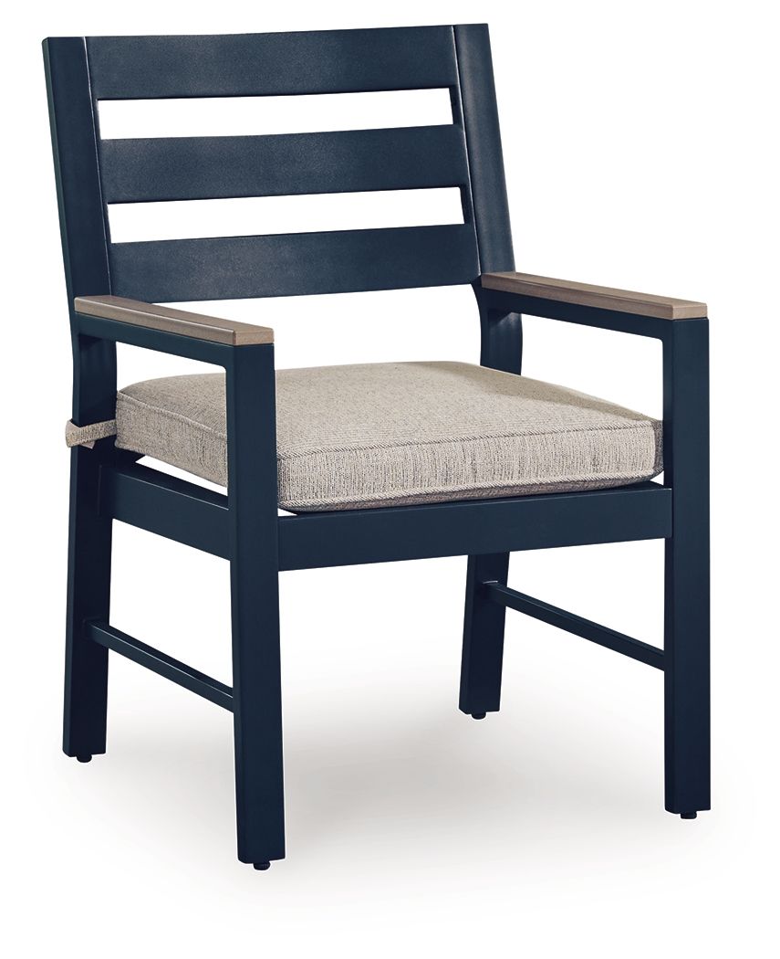 East Beach - Arm Chair With Cushion (Set of 2) - Blue - Select Living Furniture - Chair Sets - Signature Design by Ashley® - PCP587-601A - East Beach - Arm Chair With Cushion (Set of 2) - Blue -