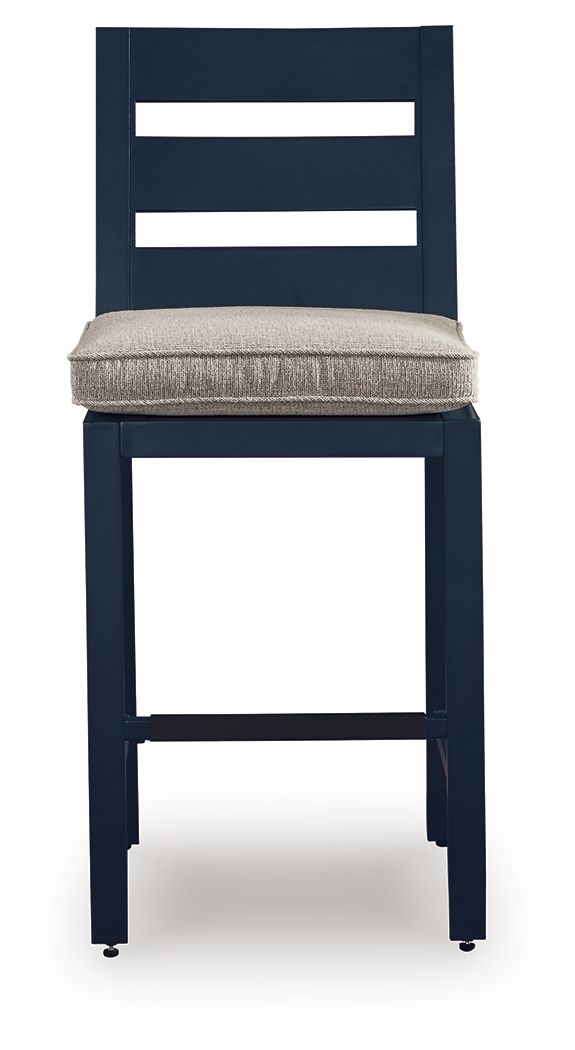 East Beach - Barstool (Set of 2) - Blue - Select Living Furniture - Stool Sets - Signature Design by Ashley® - PCP587-124 - East Beach - Barstool (Set of 2) - Blue -
