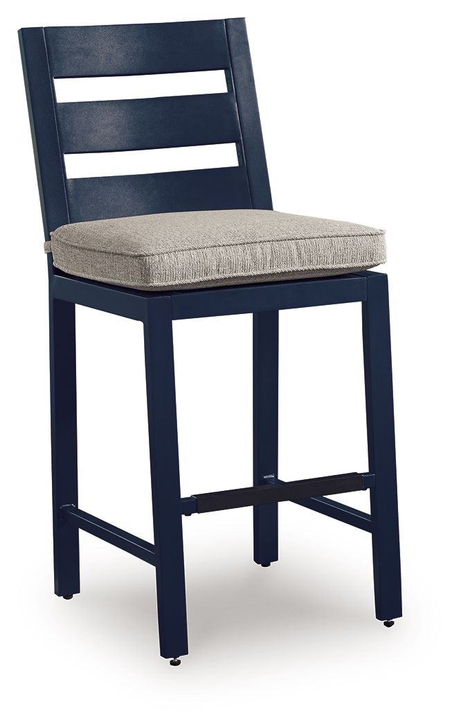 East Beach - Barstool (Set of 2) - Blue - Select Living Furniture - Stool Sets - Signature Design by Ashley® - PCP587-124 - East Beach - Barstool (Set of 2) - Blue -
