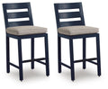 East Beach - Barstool (Set of 2) - Blue - Select Living Furniture - Stool Sets - Signature Design by Ashley® - PCP587-124 - East Beach - Barstool (Set of 2) - Blue -