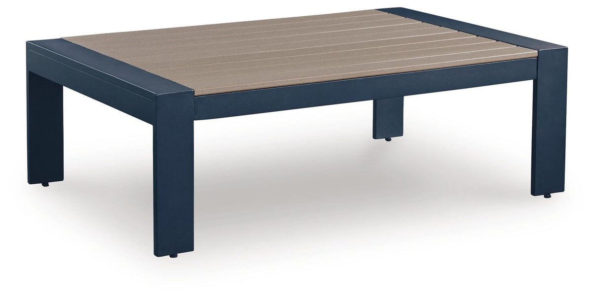 East Beach - Blue - Rectangular Cocktail Table - Select Living Furniture - Coffee Tables - Signature Design by Ashley® - PCP587-701 - Blue -Coffee Tables - East Beach - Blue - Rectangular Cocktail Table -