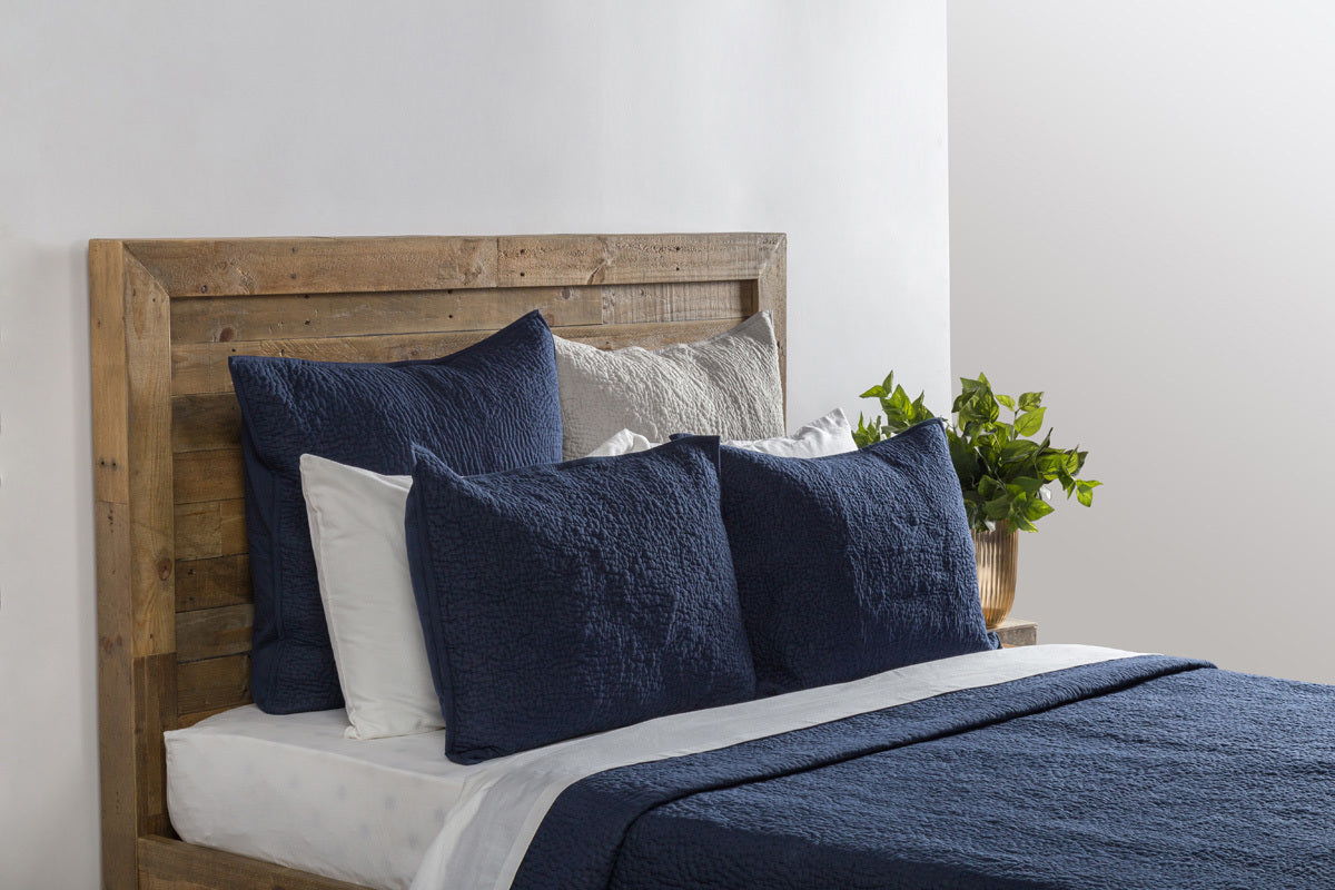 Elara - Standard Sham - Indigo - Select Living Furniture - Quilts & Shams - Villa - V170084 - Elara - Standard Sham - Indigo -