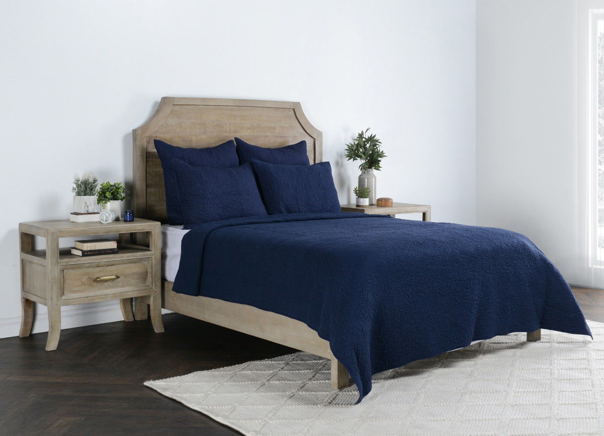 Elara - Standard Sham - Indigo - Select Living Furniture - Quilts & Shams - Villa - V170084 - Elara - Standard Sham - Indigo -