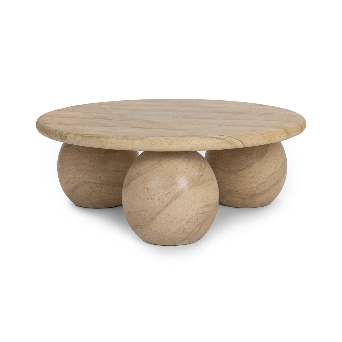 Elaria - Outdoor Round Coffee Table - Beige - Select Living Furniture - Coffee Tables - Classic Home - 51031827 - Elaria - Outdoor Round Coffee Table - Beige -