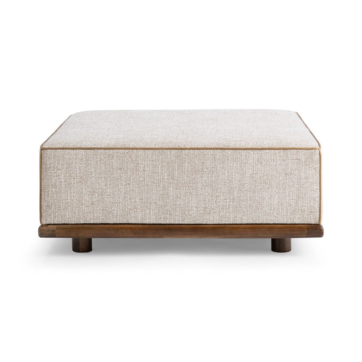 Ellerie - Square Ottoman - Latte - Select Living Furniture - Upholstered Ottomans - Classic Home - 53002137 - Ellerie - Square Ottoman - Latte -