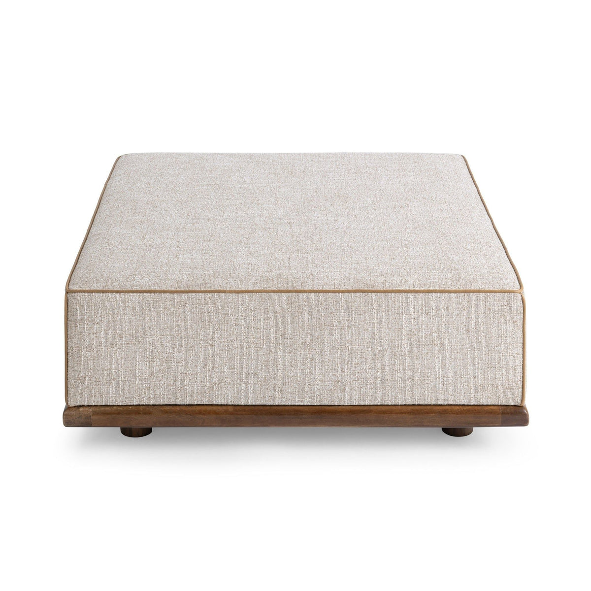 Ellerie - Square Ottoman - Latte - Select Living Furniture - Upholstered Ottomans - Classic Home - 53002137 - Ellerie - Square Ottoman - Latte -