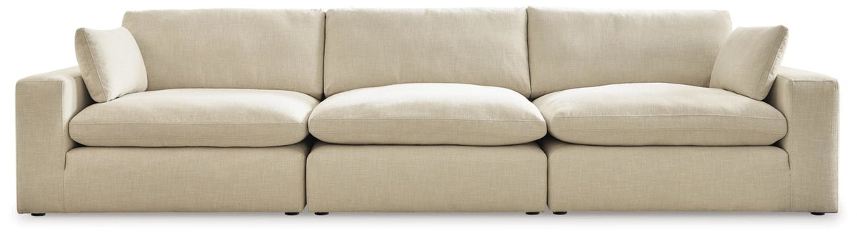 Elyza Sectional - Select Living Furniture - Stationary Sectionals - Signature Design by Ashley® -  - 3-Piece Sectional Sofa -Light Beige - Elyza Sectional -